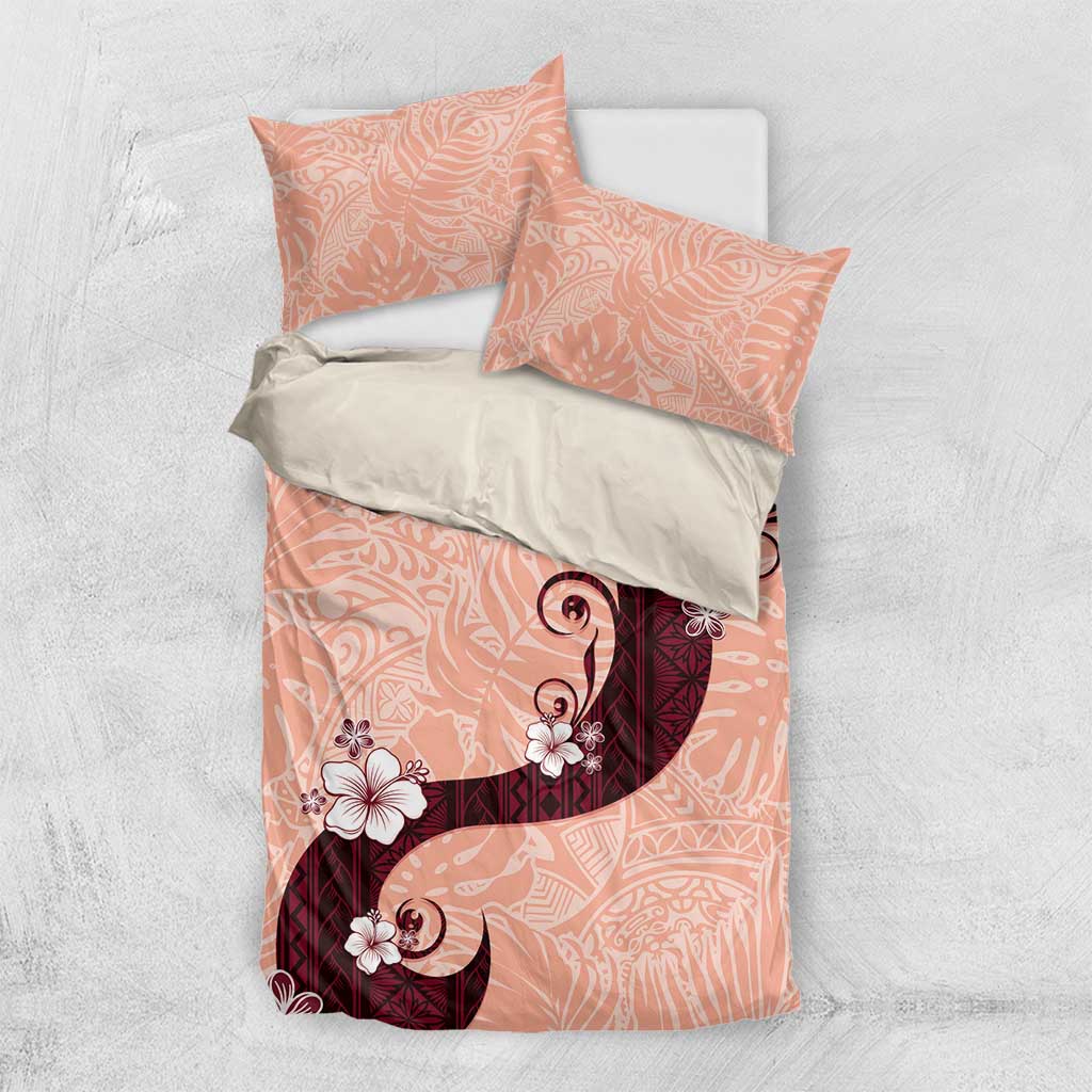 Polynesia Hibiscus Bedding Set Rose Bud Curve Motif - Polynesian Pride