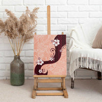 Polynesia Hibiscus Canvas Wall Art Rose Bud Curve Motif LT05 - Polynesian Pride