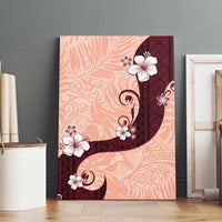 Polynesia Hibiscus Canvas Wall Art Rose Bud Curve Motif LT05 - Polynesian Pride