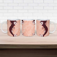 Polynesia Hibiscus Ceramic Mug Rose Bud Curve Motif LT05 - Polynesian Pride
