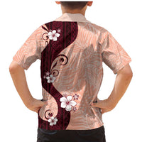 Polynesia Hibiscus Family Matching Mermaid Dress and Hawaiian Shirt Rose Bud Curve Motif - Polynesian Pride