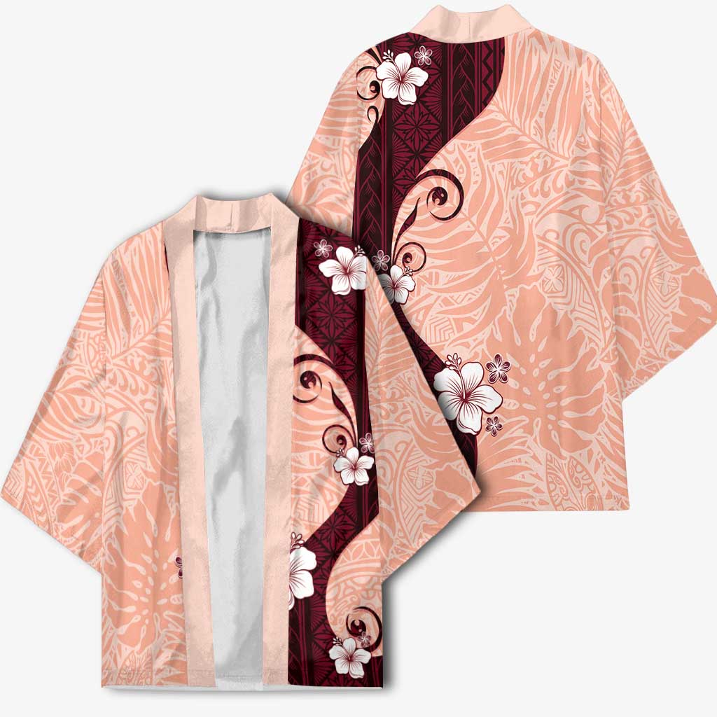 Polynesia Hibiscus Kimono Rose Bud Curve Motif - Polynesian Pride