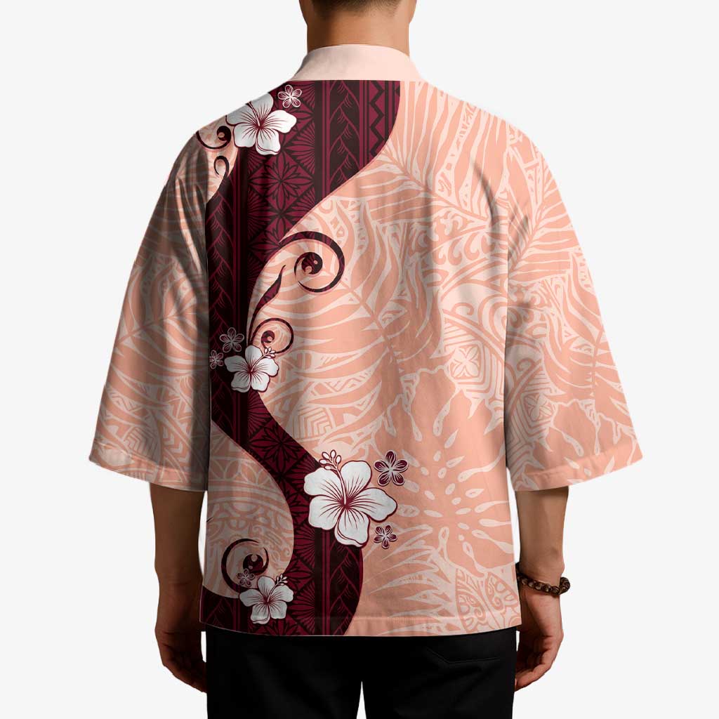 Polynesia Hibiscus Kimono Rose Bud Curve Motif - Polynesian Pride