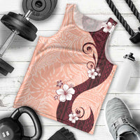Polynesia Hibiscus Men Tank Top Rose Bud Curve Motif LT05 - Polynesian Pride