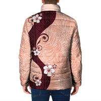 Polynesia Hibiscus Padded Jacket Rose Bud Curve Motif LT05 - Polynesian Pride