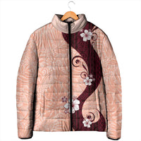 Polynesia Hibiscus Padded Jacket Rose Bud Curve Motif LT05 - Polynesian Pride