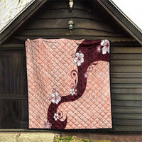 Polynesia Hibiscus Quilt Rose Bud Curve Motif - Polynesian Pride