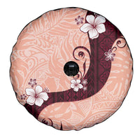 Polynesia Hibiscus Spare Tire Cover Rose Bud Curve Motif - Polynesian Pride
