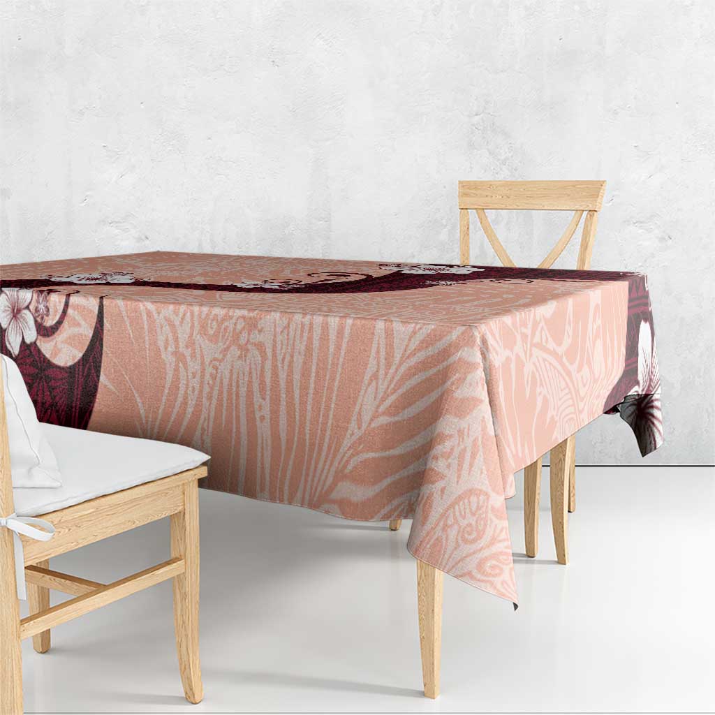 Polynesia Hibiscus Tablecloth Rose Bud Curve Motif LT05 - Polynesian Pride