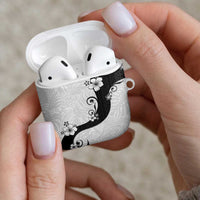 Polynesia Hibiscus AirPods Case White Curve Motif LT05 - Polynesian Pride