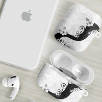 Polynesia Hibiscus AirPods Case White Curve Motif LT05 - Polynesian Pride