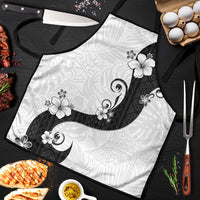 Polynesia Hibiscus Apron White Curve Motif LT05 White - Polynesian Pride