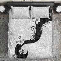 Polynesia Hibiscus Bedding Set White Curve Motif - Polynesian Pride