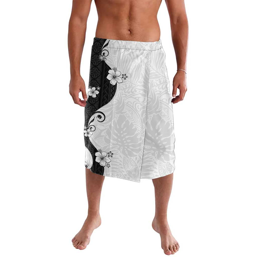 Polynesia Hibiscus Lavalava White Curve Motif - Polynesian Pride