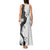 Polynesia Hibiscus Tank Maxi Dress White Curve Motif - Polynesian Pride