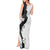 Polynesia Hibiscus Tank Maxi Dress White Curve Motif - Polynesian Pride