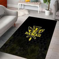 Aloha Hawaii Kahili Area Rug Kanaka Maoli With Kakau Pattern LT05 - Polynesian Pride