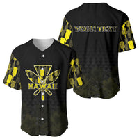 Personalised Aloha Hawaii Kahili Baseball Jersey Kanaka Maoli With Kakau Pattern LT05 - Polynesian Pride