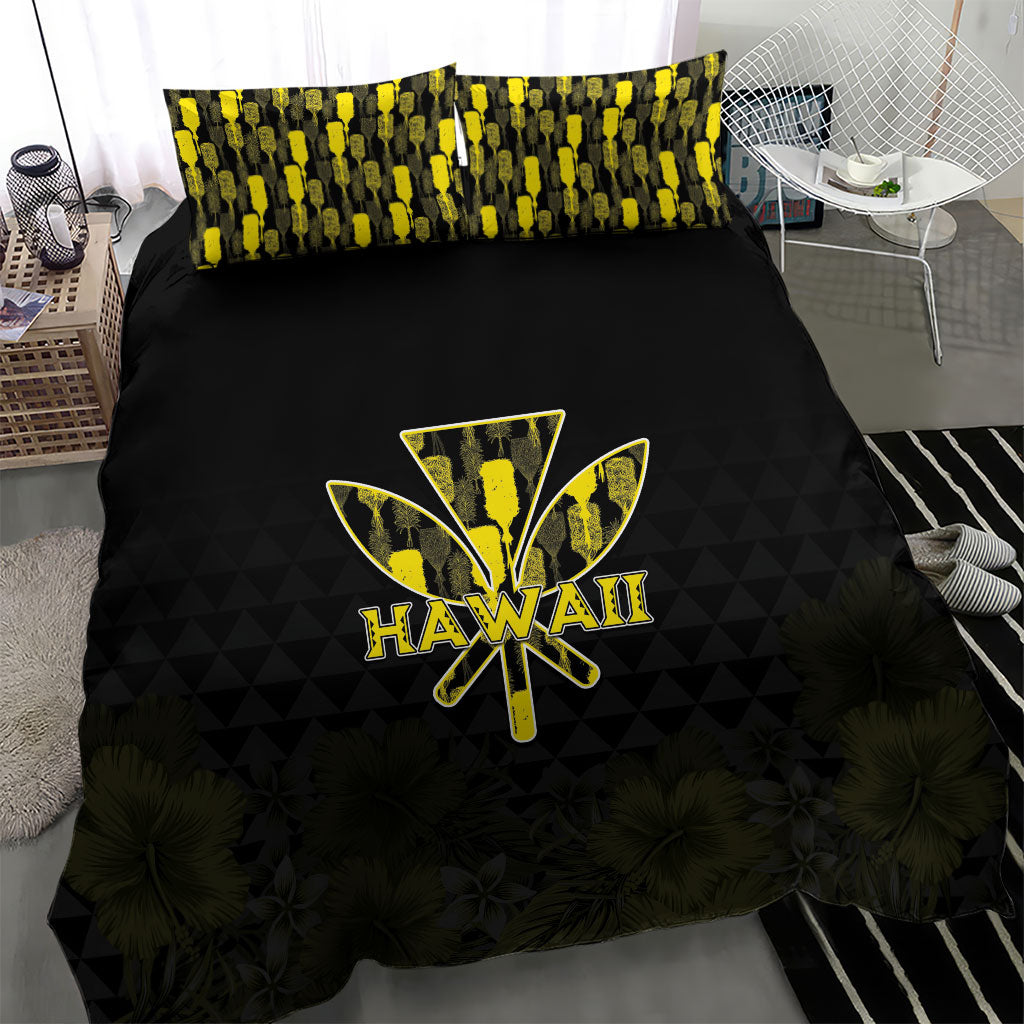 Aloha Hawaii Kahili Bedding Set Kanaka Maoli With Kakau Pattern LT05 - Polynesian Pride
