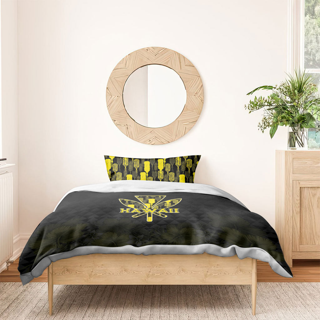 Aloha Hawaii Kahili Bedding Set Kanaka Maoli With Kakau Pattern LT05 - Polynesian Pride