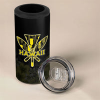 Personalised Aloha Hawaii Kahili 4 in 1 Can Cooler Tumbler Kanaka Maoli With Kakau Pattern LT05 - Polynesian Pride