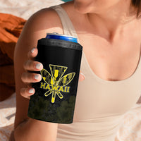 Personalised Aloha Hawaii Kahili 4 in 1 Can Cooler Tumbler Kanaka Maoli With Kakau Pattern LT05 - Polynesian Pride