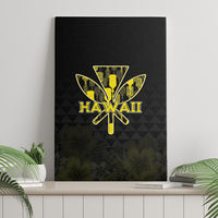 Aloha Hawaii Kahili Canvas Wall Art Kanaka Maoli With Kakau Pattern LT05 - Polynesian Pride