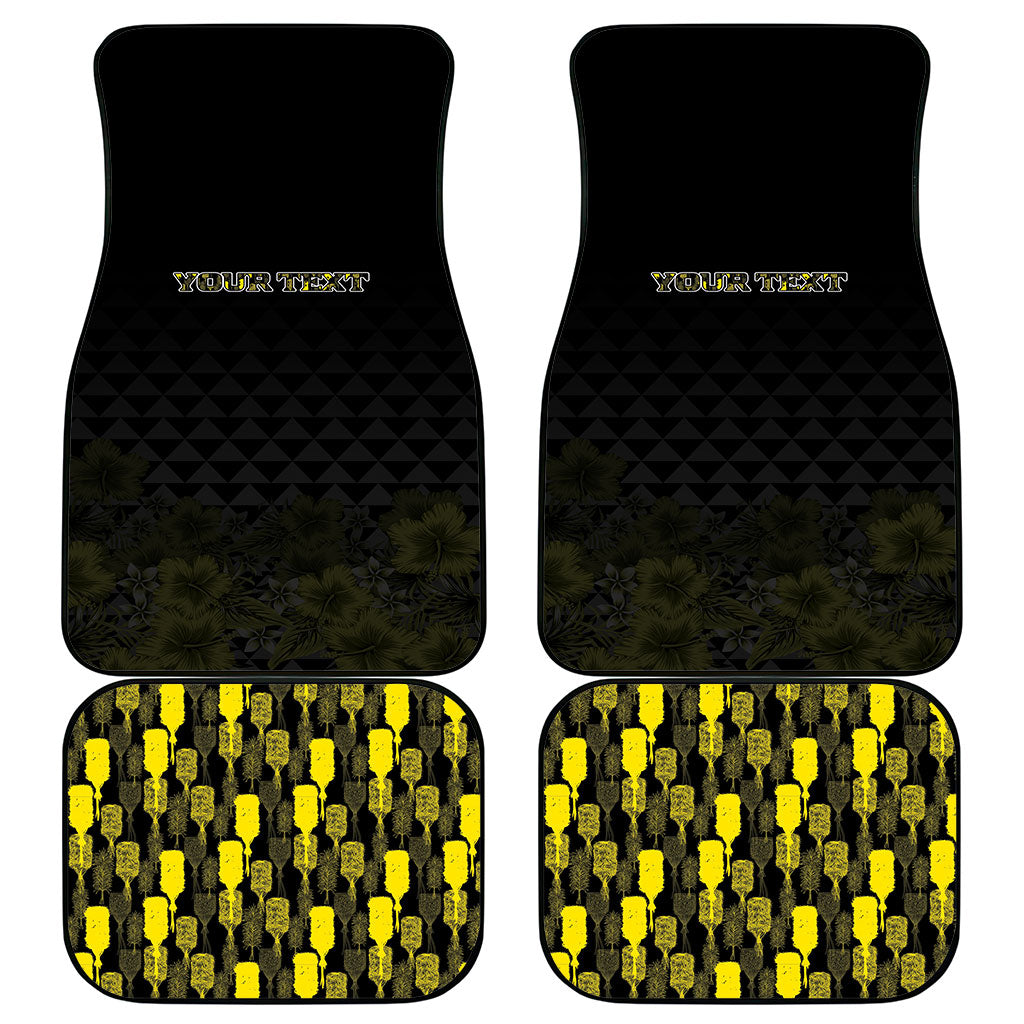 Personalised Aloha Hawaii Kahili Car Mats Kanaka Maoli With Kakau Pattern LT05 - Polynesian Pride