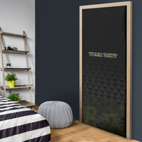 Personalised Aloha Hawaii Kahili Door Cover Kanaka Maoli With Kakau Pattern LT05 - Polynesian Pride