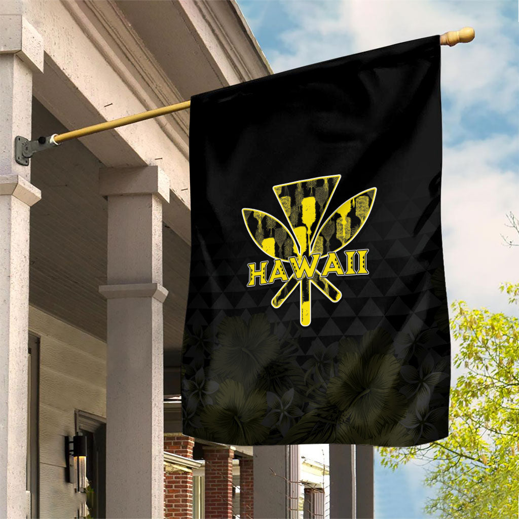 Aloha Hawaii Kahili Garden Flag Kanaka Maoli With Kakau Pattern