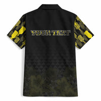Personalised Aloha Hawaii Kahili Hawaiian Shirt Kanaka Maoli With Kakau Pattern LT05 - Polynesian Pride