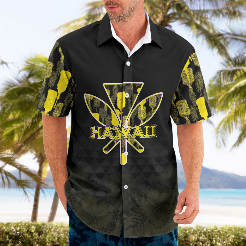 Personalised Aloha Hawaii Kahili Hawaiian Shirt Kanaka Maoli With Kakau Pattern LT05 - Polynesian Pride