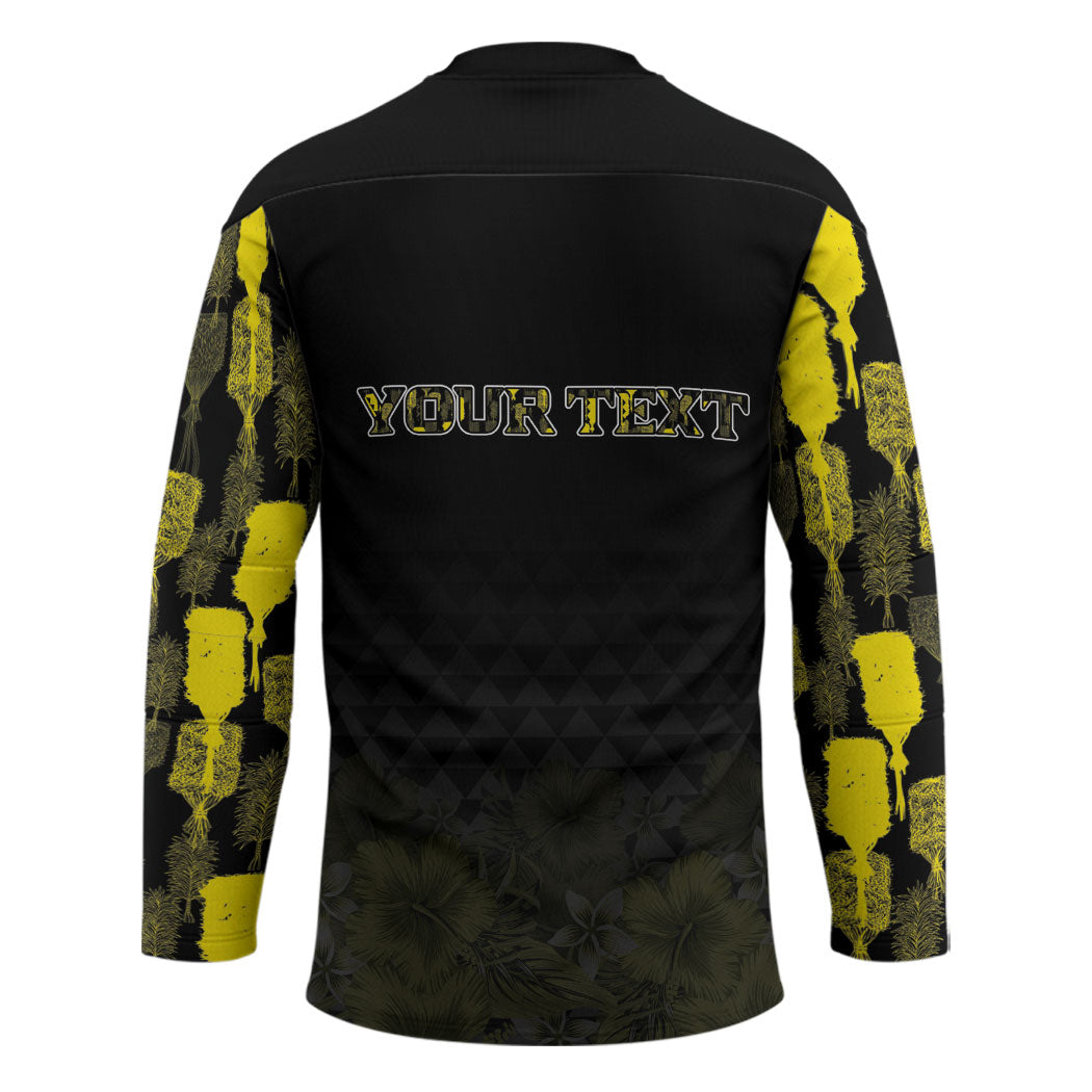 Personalised Aloha Hawaii Kahili Hockey Jersey Kanaka Maoli With Kakau Pattern LT05 - Polynesian Pride