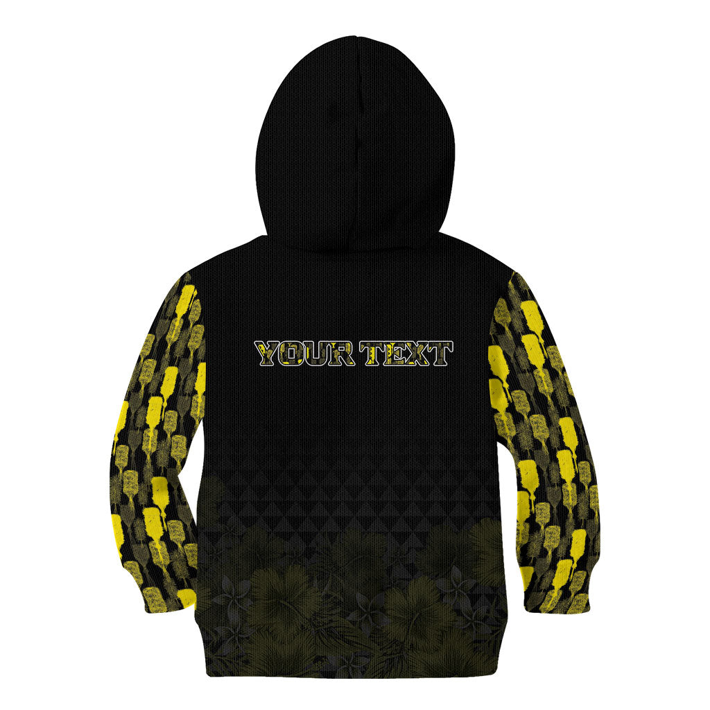 Personalised Aloha Hawaii Kahili Kid Hoodie Kanaka Maoli With Kakau Pattern LT05 - Polynesian Pride