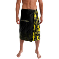 Personalised Aloha Hawaii Kahili Lavalava Kanaka Maoli With Kakau Pattern LT05 Black - Polynesian Pride