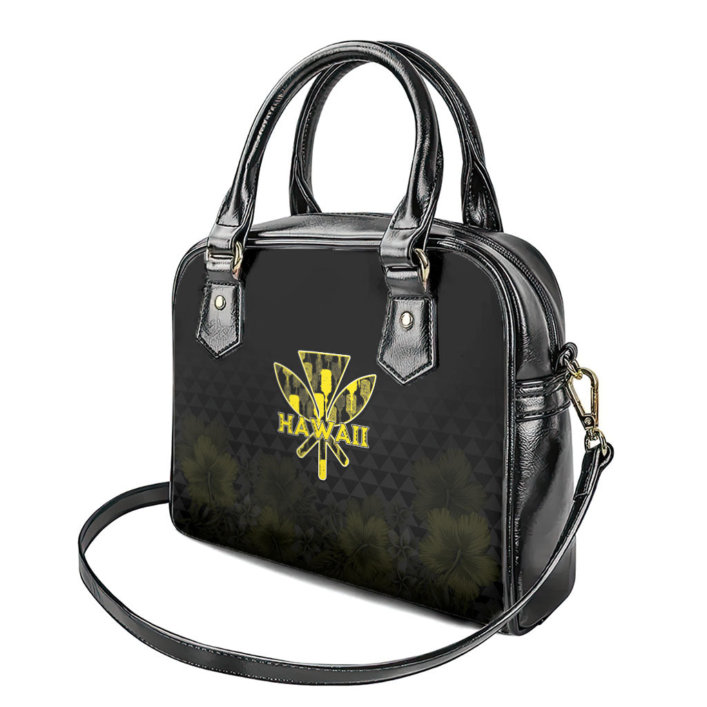 Aloha Hawaii Kahili Shoulder Handbag Kanaka Maoli With Kakau Pattern LT05 - Polynesian Pride