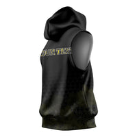 Personalised Aloha Hawaii Kahili Sleeveless Hoodie Kanaka Maoli With Kakau Pattern LT05 - Polynesian Pride