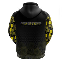 Personalised Aloha Hawaii Kahili Zip Hoodie Kanaka Maoli With Kakau Pattern