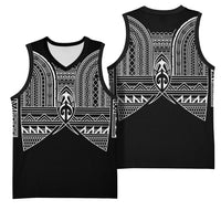Philippines Igorot Tribal Inspired Basketball Jersey Black Version LT05 - Polynesian Pride