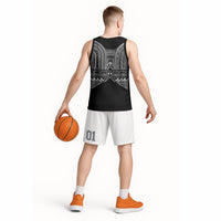 Philippines Igorot Tribal Inspired Basketball Jersey Black Version LT05 - Polynesian Pride