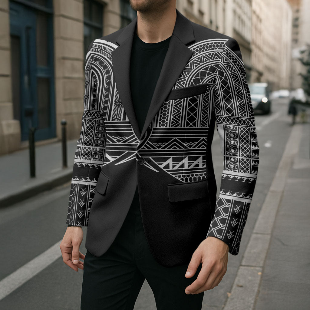Philippines Igorot Tribal Inspired Blazer Black Version LT05 - Polynesian Pride