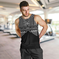 Philippines Igorot Tribal Inspired Men Tank Top Black Version LT05 Black - Polynesian Pride