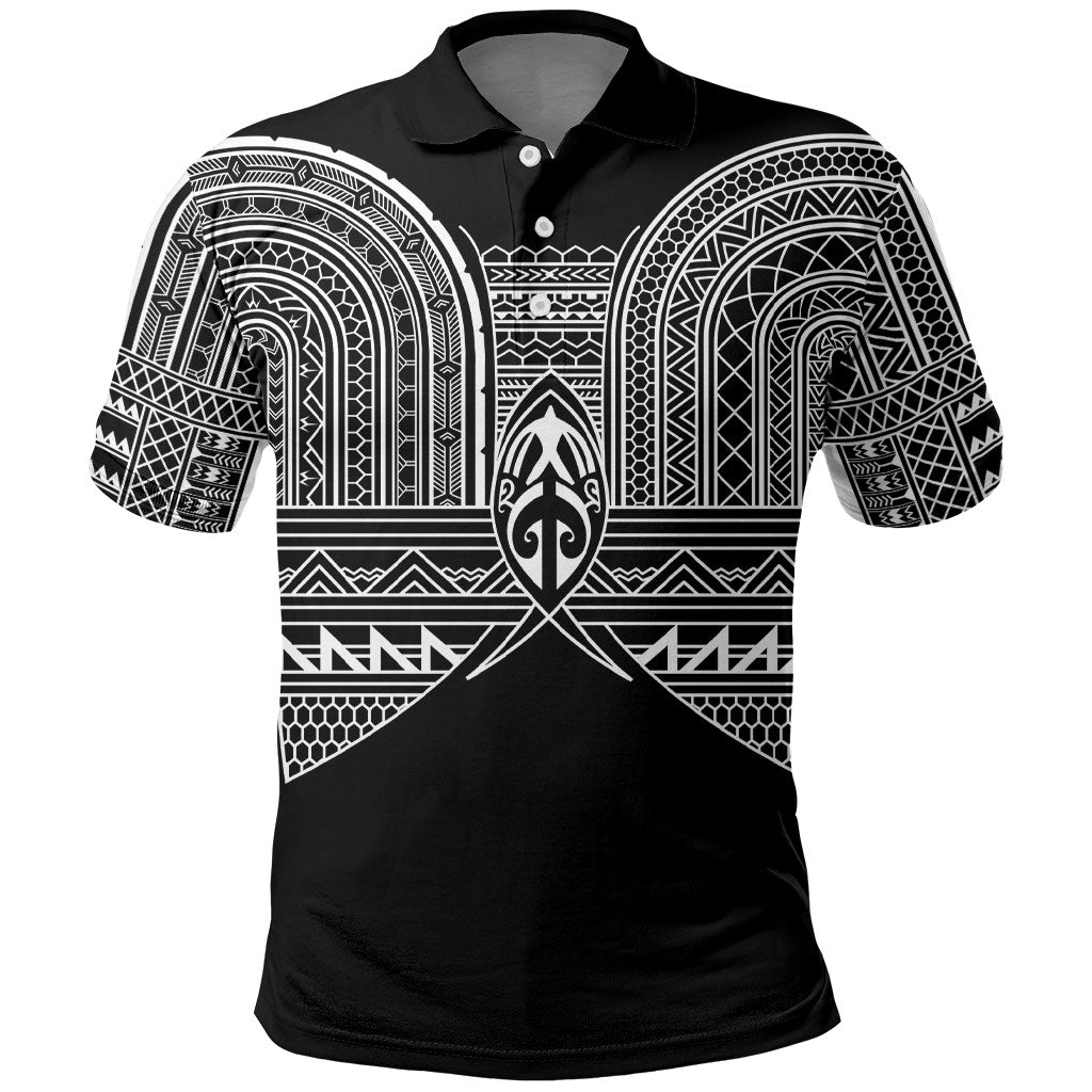 Philippines Igorot Tribal Inspired Polo Shirt Black Version LT05 Black - Polynesian Pride