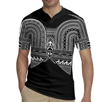 Philippines Igorot Tribal Inspired Rugby Jersey Black Version LT05 - Polynesian Pride