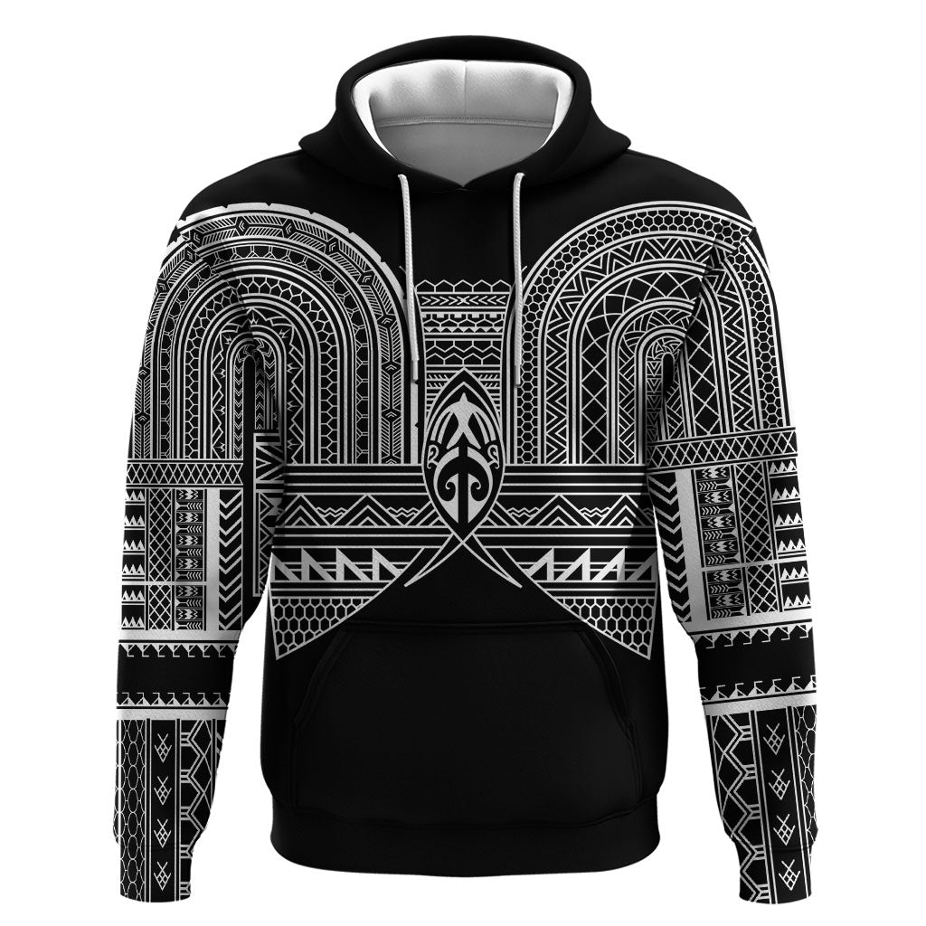 Philippines Igorot Tribal Inspired Zip Hoodie Black Version LT05 Pullover Hoodie Black - Polynesian Pride