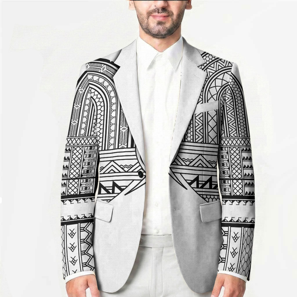 Philippines Igorot Tribal Inspired Blazer White Version LT05 - Polynesian Pride