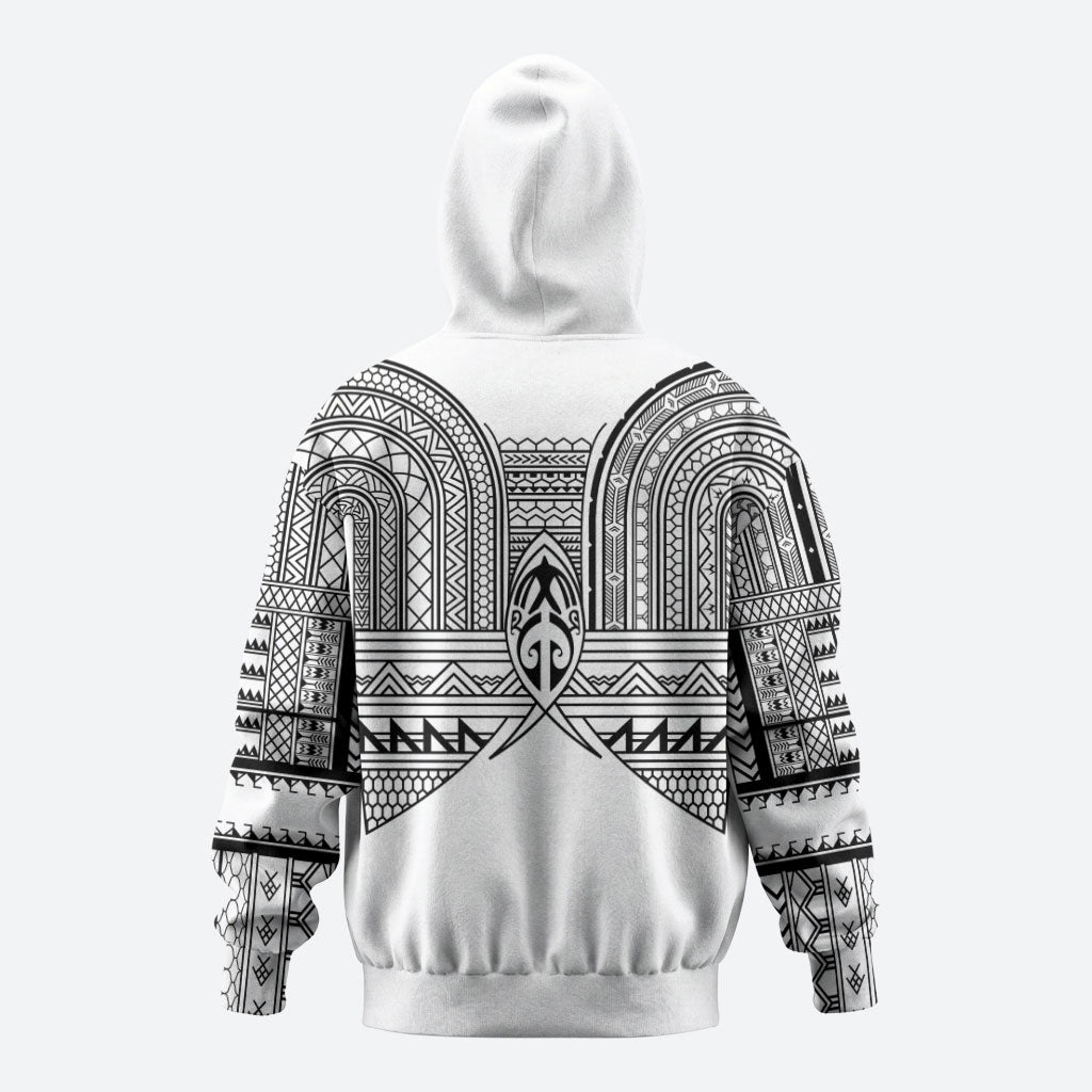 Philippines Igorot Tribal Inspired Hoodie White Version LT05 - Polynesian Pride