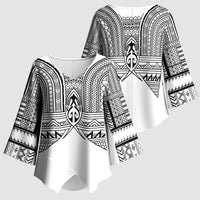 Philippines Igorot Tribal Inspired Kimono Sleeve Blouse White Version LT05 - Polynesian Pride
