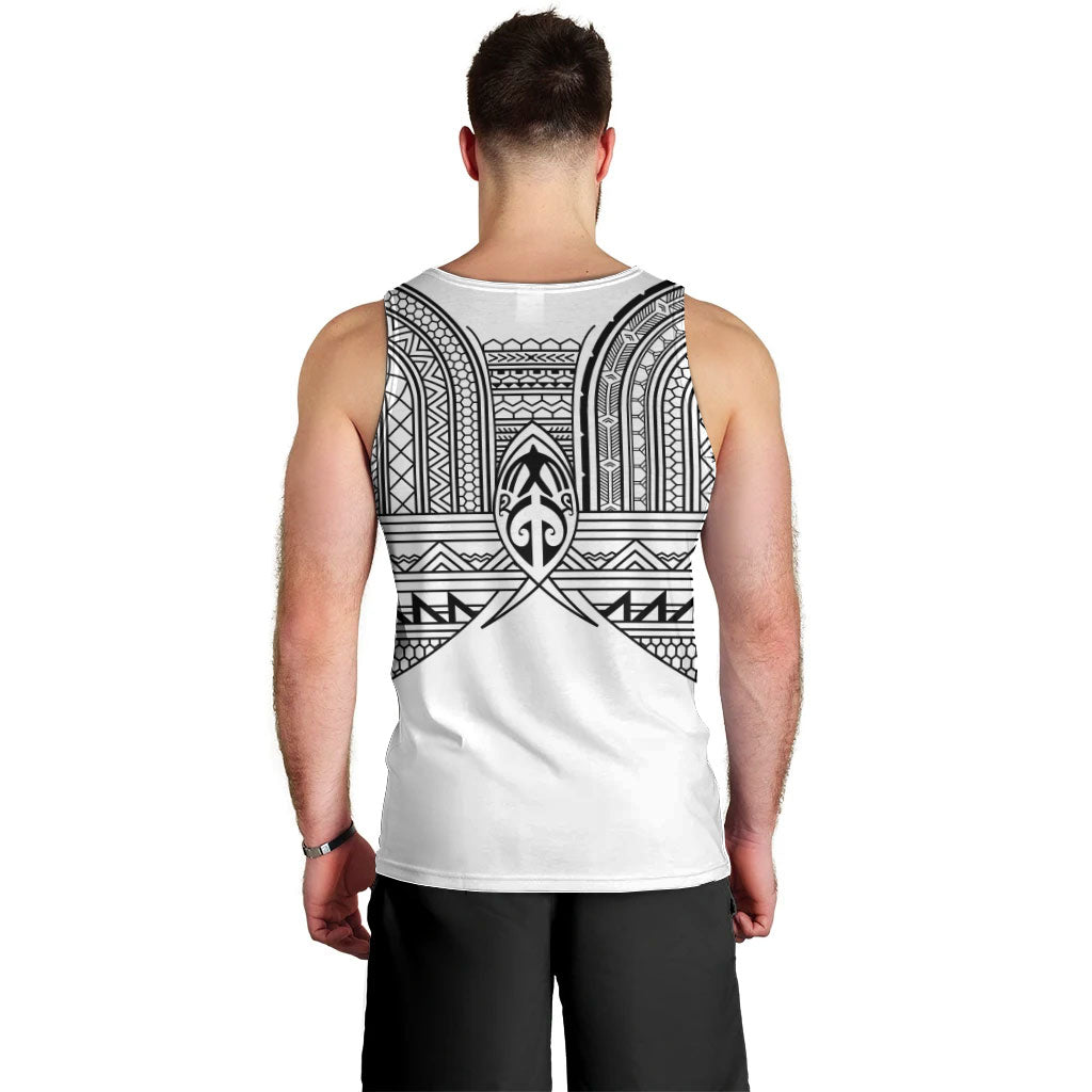 Philippines Igorot Tribal Inspired Men Tank Top White Version LT05 - Polynesian Pride