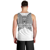 Philippines Igorot Tribal Inspired Men Tank Top White Version LT05 - Polynesian Pride